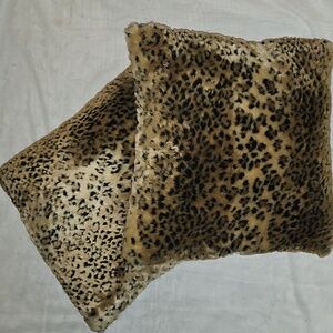 Leopard Print Throw Pillows Set Of 2